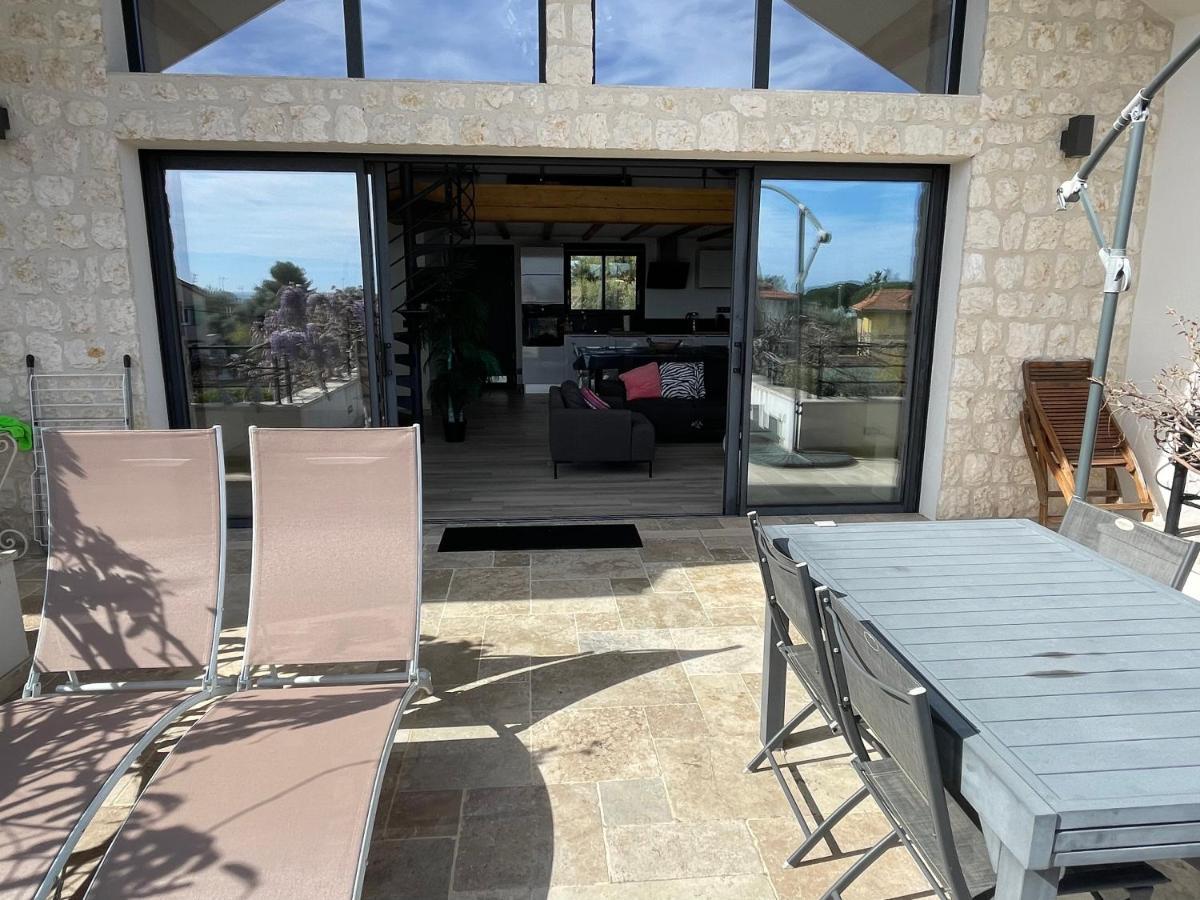 Sublime Haut De Villa Apercu Mer /Hippodrome / Cagnes-sur-Mer Exterior photo